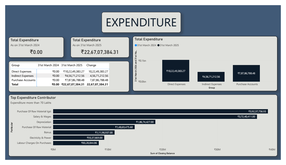 Automated financial statement dashboard view 4